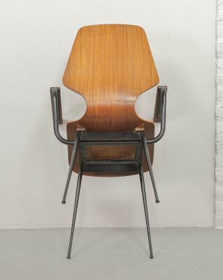 Italian Plywood Side Chairs by Carlo Ratti for Legni Curvati, 1950s, Set of 2-IXC-557431