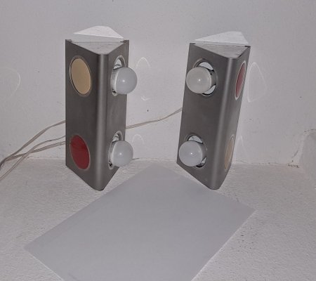 Italian Pop Wall Lights, 1960s / 70s, Set of 2-HIT-1384543