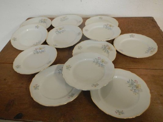 Italian Porcelain Tableware Set by Richard Ginori for Ariston, 1950s, Set of 15-WWQ-890458