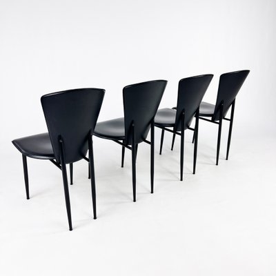 Italian Postmodern Dining Chairs, 1980s, Set of 4-RMX-1779607