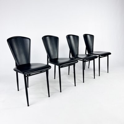 Italian Postmodern Dining Chairs, 1980s, Set of 4-RMX-1779607