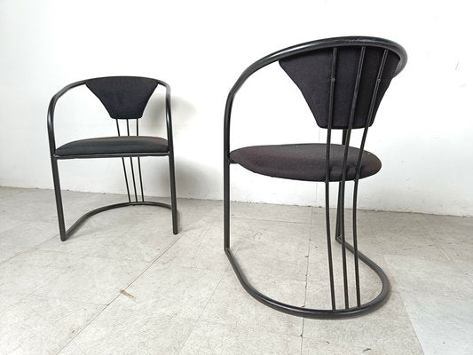 Italian Postmodern Dining Chairs, 1980s, Set of 6-IRH-1806291