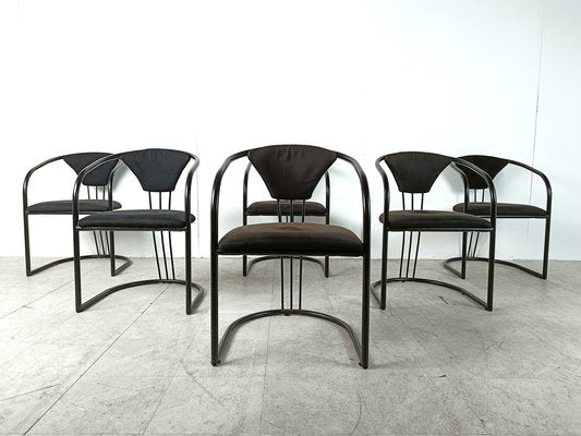 Italian Postmodern Dining Chairs, 1980s, Set of 6-IRH-1806291