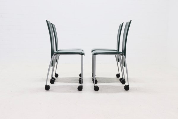 Italian Postmodern Dining Chairs from Arper, 1990s, Set of 4-VV-1823075