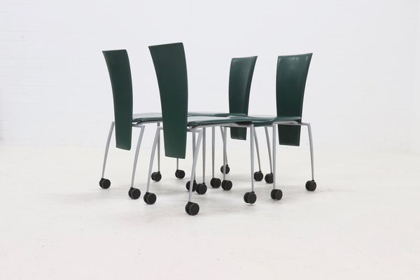 Italian Postmodern Dining Chairs from Arper, 1990s, Set of 4-VV-1823075