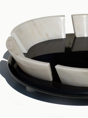 Italian Postmodern Marble Fruit Bowl by Sergio Asti for Up & Up, 1980s-KGD-697714