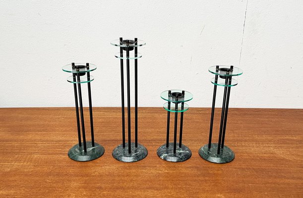 Italian Postmodern Milano Series Candleholders, 1980s, Set of 4-UAH-1796726