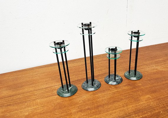 Italian Postmodern Milano Series Candleholders, 1980s, Set of 4-UAH-1796726