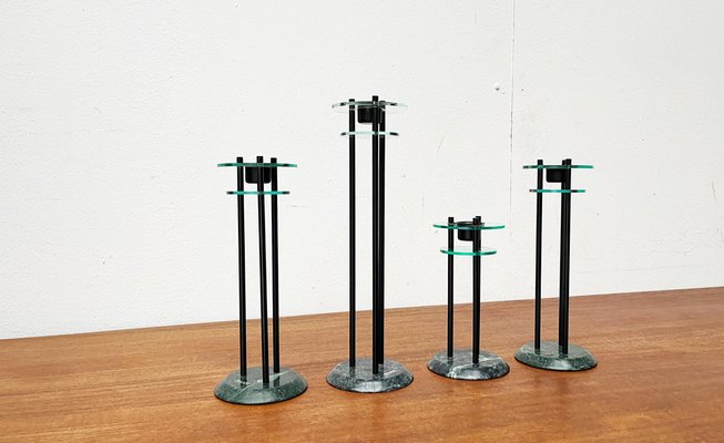 Italian Postmodern Milano Series Candleholders, 1980s, Set of 4-UAH-1796726