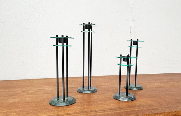 Italian Postmodern Milano Series Candleholders, 1980s, Set of 4-UAH-1796726