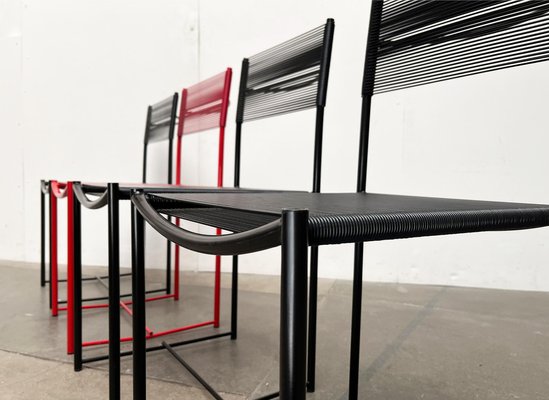 Italian Postmodern Space Age Model 101 Spaghetti Chairs by Giandomenico Belotti for Alias, 1970s, Set of 4-UAH-1811576