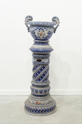 Italian Pot and Column Stand, 1890s-UJE-743327