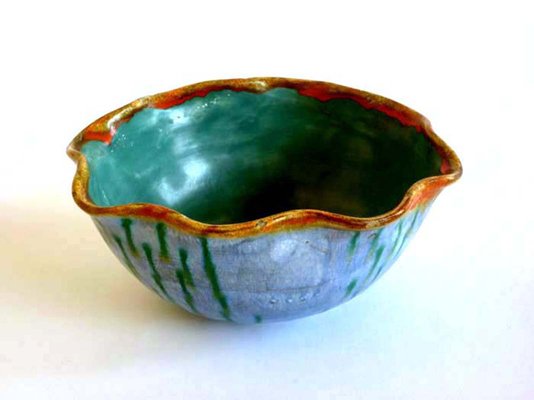 Italian Pottery Bowl from La Casa Dell'arte, 1920s-GKB-837088