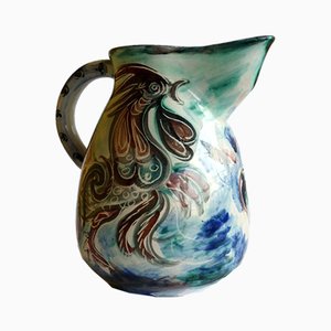 Italian Pottery Pitcher by Leandro Sciutto for Pozzo Garitta, 1940s-GKB-839777