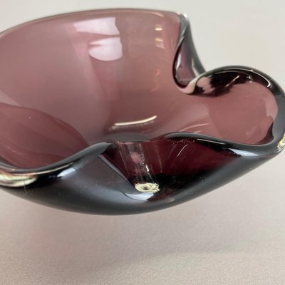 Italian Purple Bowl in Murano Glass, 1970s-QZ-1251050