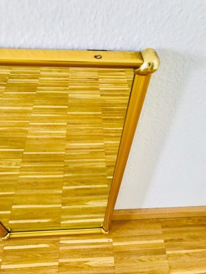 Italian Rectangular Brass Wall Mirror, 1960s-PUK-617888