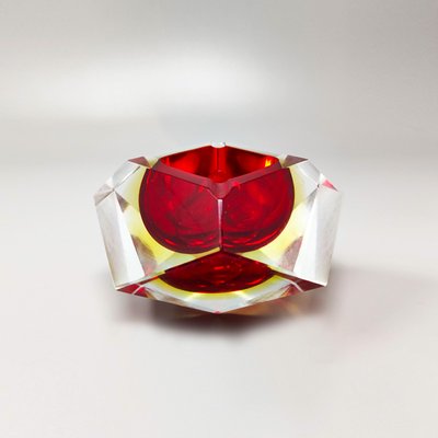 Italian Red Ashtray or Catchall by Flavio Poli for Seguso, 1960s-QGR-1121851