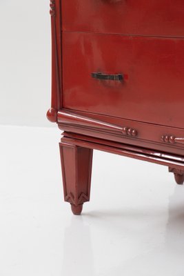 Italian Red Chest of Drawers attributed to A Piero Portalupi, 1920s-RCE-1773489