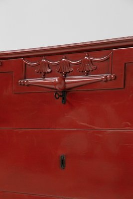 Italian Red Chest of Drawers attributed to A Piero Portalupi, 1920s-RCE-1773489