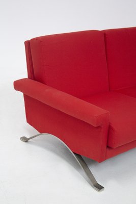 Italian Red Model 875 Sofa by Ico Parisi for Cassina-RCE-1060774