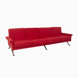 Italian Red Model 875 Sofa by Ico Parisi for Cassina-RCE-1060774