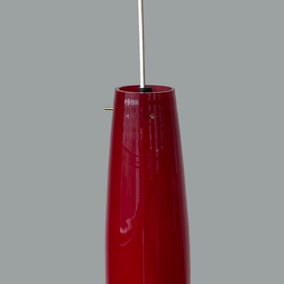 Italian Red Pendants in Murano Glass by Alessandro Pianon for Vistosi, 1960s-HWV-1320533