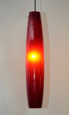 Italian Red Pendants in Murano Glass by Alessandro Pianon for Vistosi, 1960s-HWV-1320533