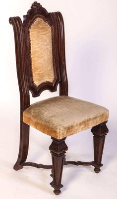 Italian Renaissance Revival Chairs and Armchairs, Set of 8-MBH-1032598