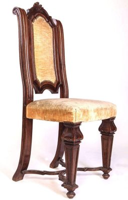 Italian Renaissance Revival Chairs and Armchairs, Set of 8-MBH-1032598