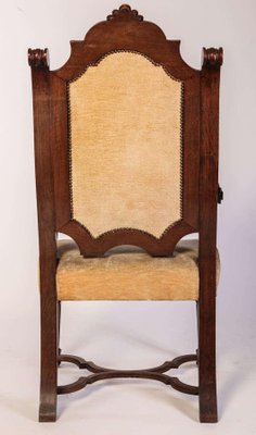 Italian Renaissance Revival Chairs and Armchairs, Set of 8-MBH-1032598