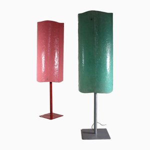 Italian Resin Floor Lamps, 1980s, Set of 2-VJY-1791741