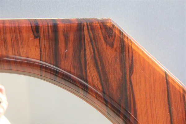 Italian Rosewood Mirror, 1960s-EH-565086