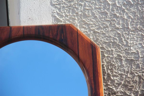 Italian Rosewood Mirror, 1960s-EH-565086