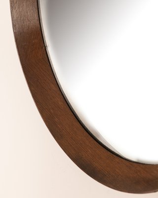 Italian Round Wall Mirror in Wood, 1960s-IUC-1811079