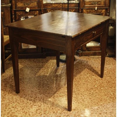 Italian Rustic Table in Fir Wood, 1880s-RAQ-697598