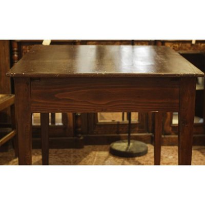 Italian Rustic Table in Fir Wood, 1880s-RAQ-697598