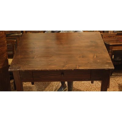 Italian Rustic Table in Fir Wood, 1880s-RAQ-697598