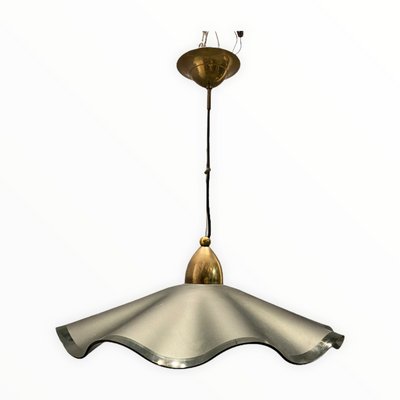 Italian Satinated Glass Light Pendant, 1970s-JJC-1058049