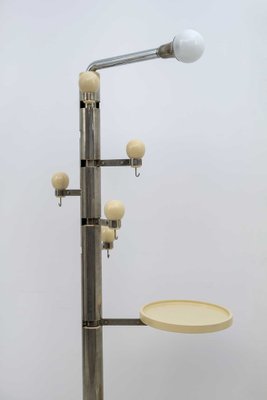 Italian Sculptural Sculptural Floor Lamp with Steel Hanger and Umbrella Stand, 1960s-FER-1448923