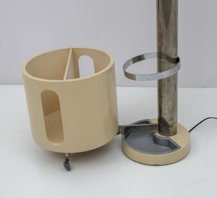 Italian Sculptural Sculptural Floor Lamp with Steel Hanger and Umbrella Stand, 1960s-FER-1448923