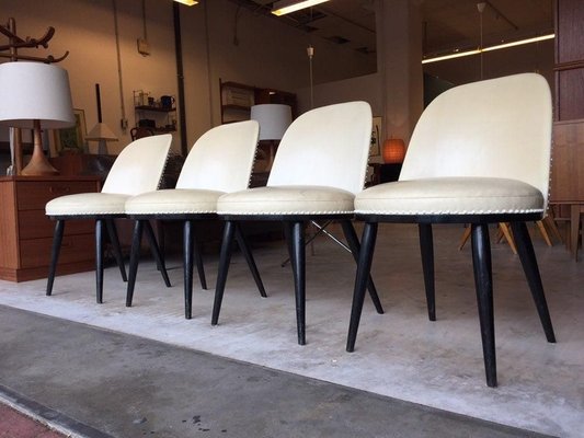 Italian Side Chairs, 1950s, Set of 4-WSA-831446