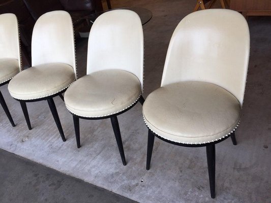 Italian Side Chairs, 1950s, Set of 4-WSA-831446