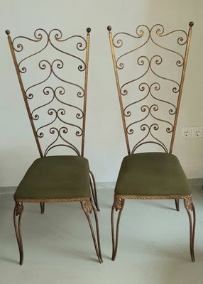 Italian Side Chairs by Pier Luigi Colli, 1950s, Set of 2-QDP-988037