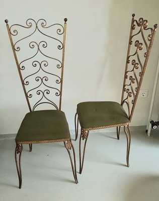 Italian Side Chairs by Pier Luigi Colli, 1950s, Set of 2-QDP-988037