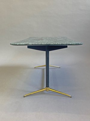 Italian Side Table in Brass and Marble, 1950s-BHV-1336670