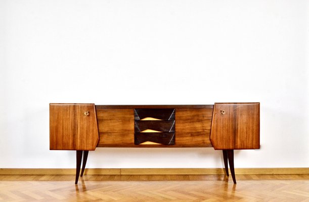 Italian Sideboard in Beech and Brass, 1950s-DUG-2041280