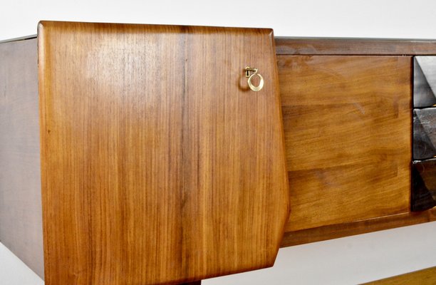 Italian Sideboard in Beech and Brass, 1950s-DUG-2041280