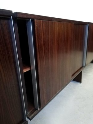 Italian Sideboard in Rosewood and Aluminum from MIM Concept, 1970s-UIW-1097921