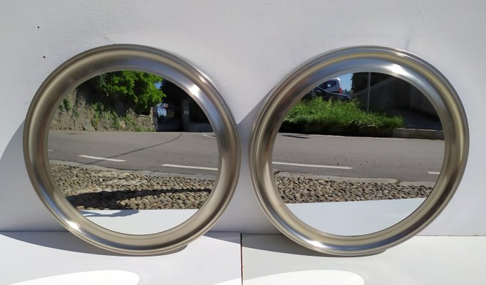 Italian Silver Mirrors, 1960s, Set of 2-EI-669464