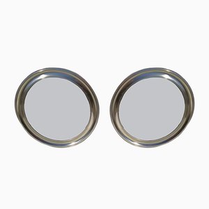 Italian Silver Mirrors, 1960s, Set of 2-EI-669464